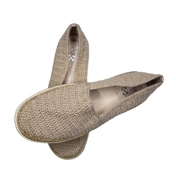 Vince Camuto | Relinsta Beige Woven Fabric Bohemian Platform Sneakers Women's 7 - Picture 7 of 12